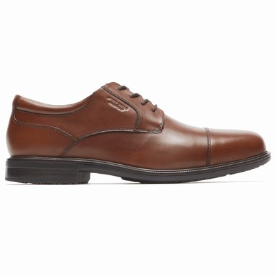 Sapatos Oxfords Rockport Essential Details II Cap Toe Homem Marrom PT-20391